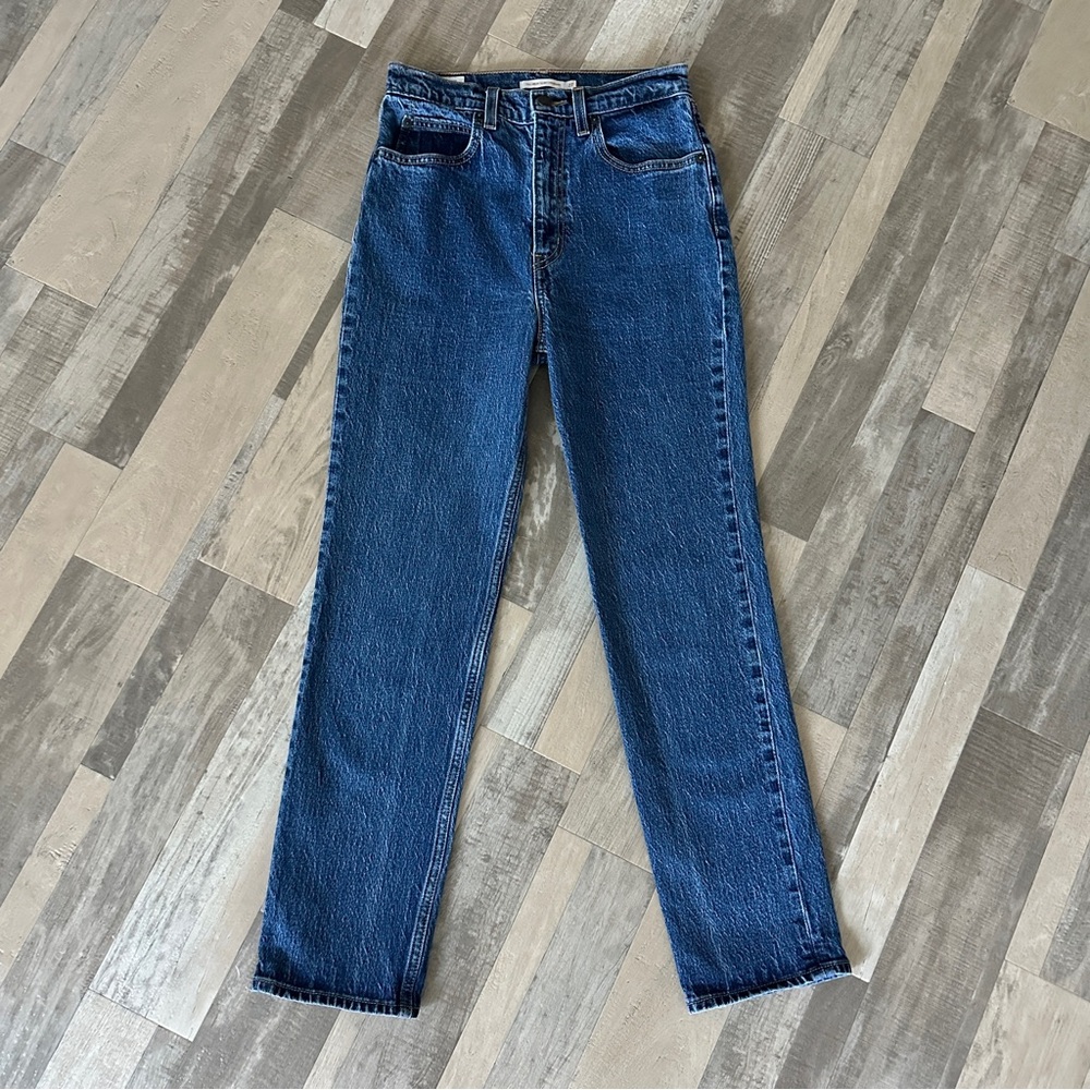 Levi's 70s High Slim Straight Denim Jeans Size 27 Sonoma Stonewash